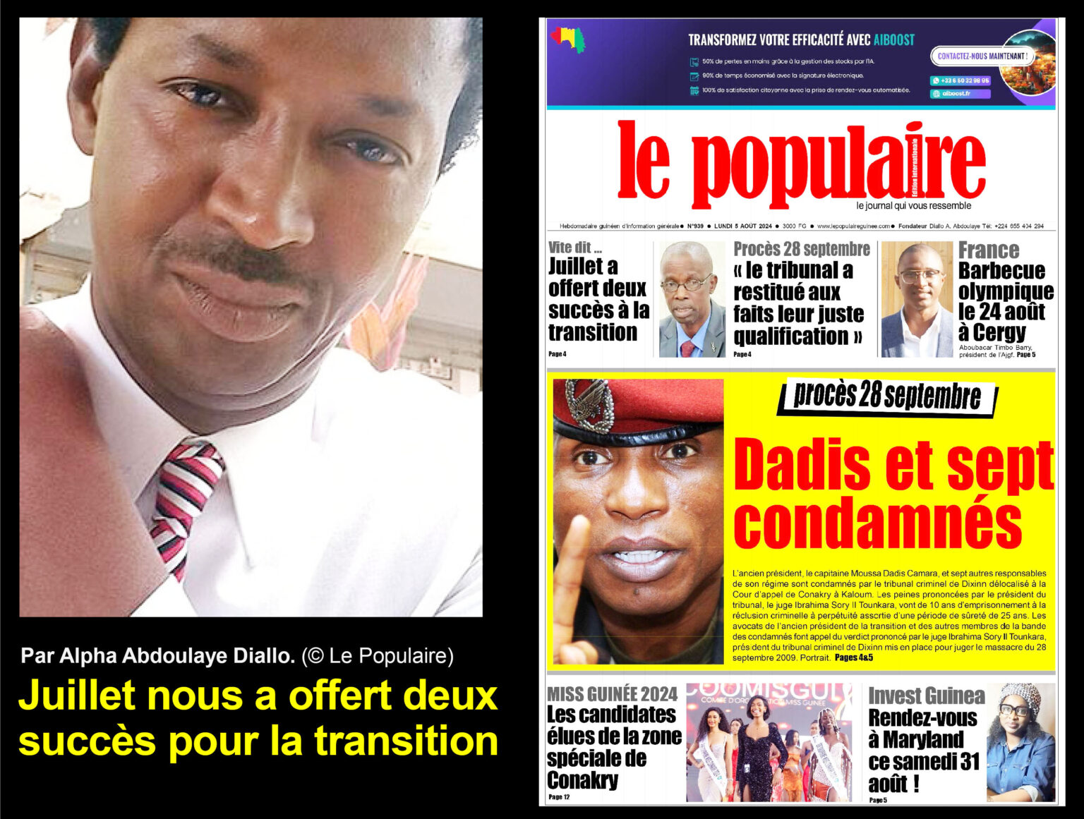 Juillet nous a offert deux succès pour la transition