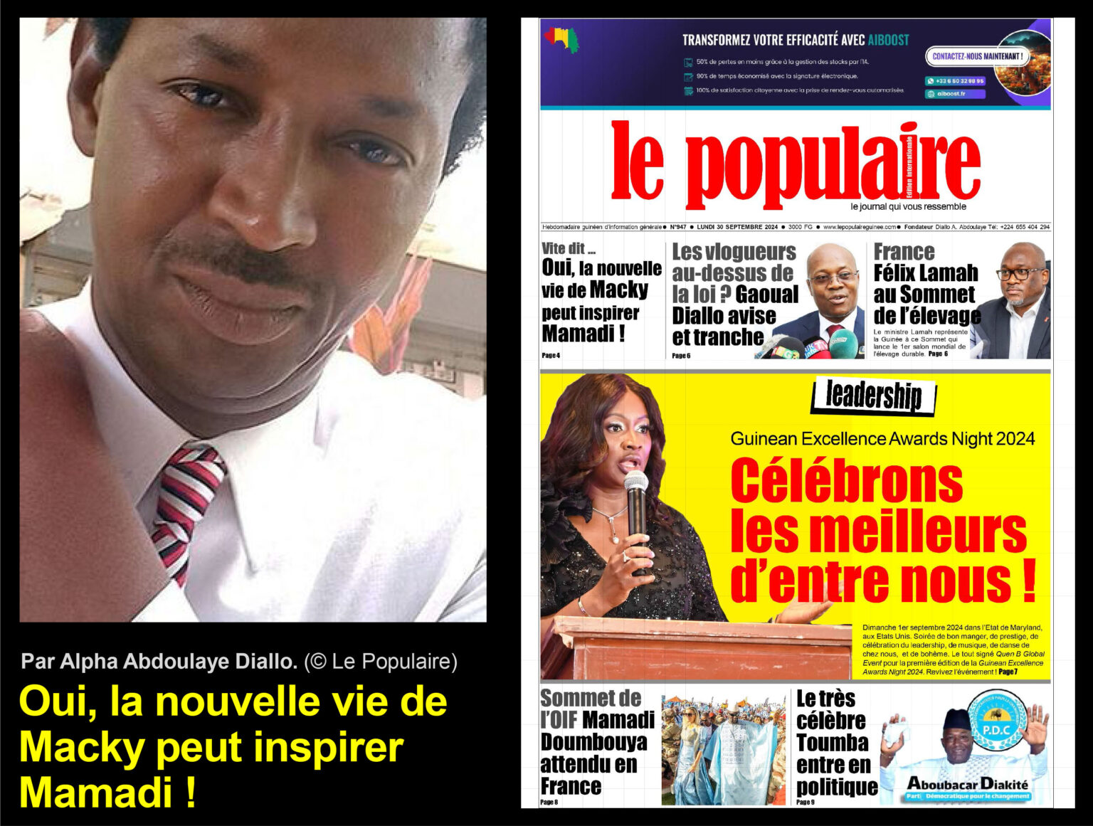 Oui, la nouvelle vie de Macky peut inspirer Mamadi !