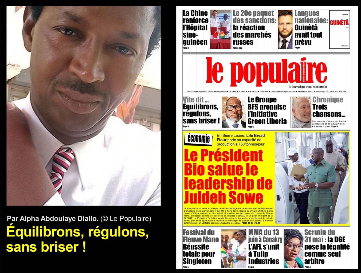 Équilibrons, régulons, sans briser !